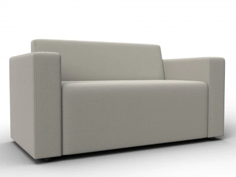 Диван прямой Лига-093 (ДСП,Брус,Фанера/Пластик/Рогожка/Бежевый) Лига Диванов 132451