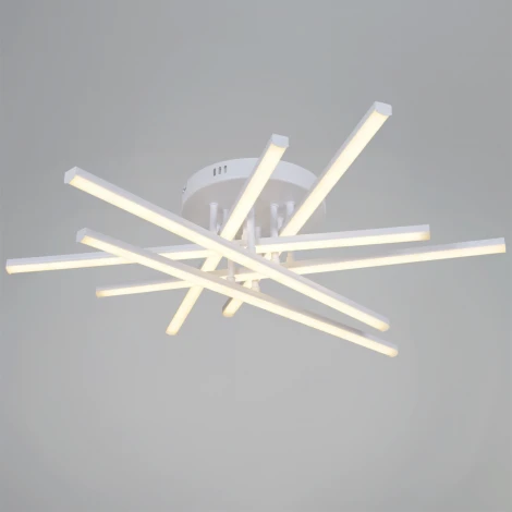 Потолочная люстра светодиодная на штанге с регулировкой цветовой температуры, яркости и ночным режимом Reluce 09190-0.3-06A WH