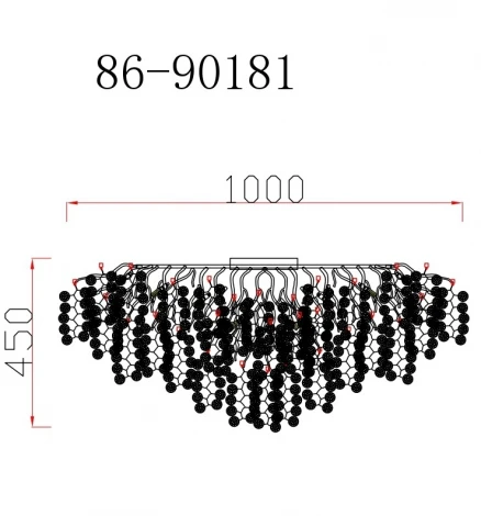 Потолочная люстра Garda Decor Tenera 86-90181