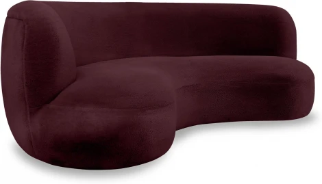 Диван Patti 2400 ОГОГО (арт.853237), (Мех/Сиреневый)