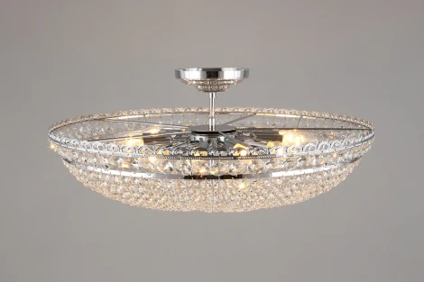 Потолочная люстра на штанге хрустальная Wiga APL.758.07.12