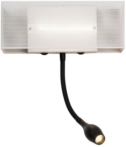 Настенный светильник на гибкой ножке для чтения Favourite Twin 4066-2W (LED, 220V, выключатель)