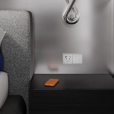 Клавиши для выключателя/переключателя трехклавишного (серый) Voltum S70 VLS000516