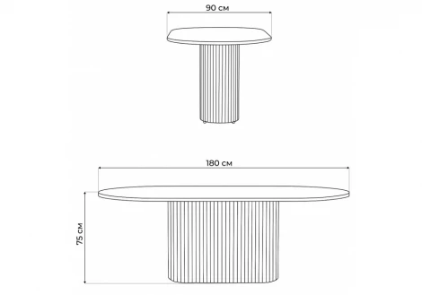 Деревянный стол Барон О 180 МР Notta 620283