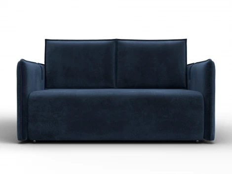 Диван прямой Лига-117 (ЛДСП,Брус,Фанера,Велюр/Синий) Лига Диванов 137022