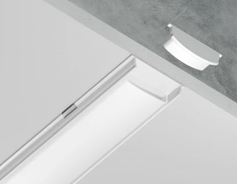 Алюминиевый профиль накладной гибкий для светодиодной ленты до 15мм Ambrella Illumination GP1600WH