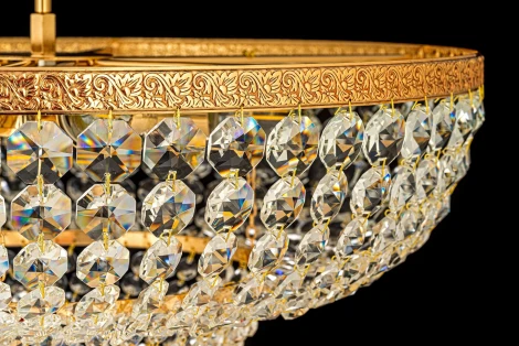 Потолочная люстра буше Arti Lampadari Favola E 1.3.50.502 G (220V, хрусталь)