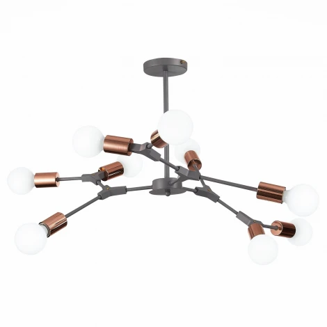 Потолочная люстра на штанге Evoluce Palare SLE106403-09 (220V, молекулы)