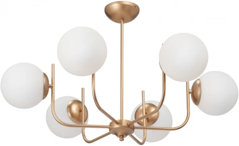Потолочная люстра на штанге Vitaluce V39570-8/6PL, 6xE14 макс. 40Вт (220V, шарики)