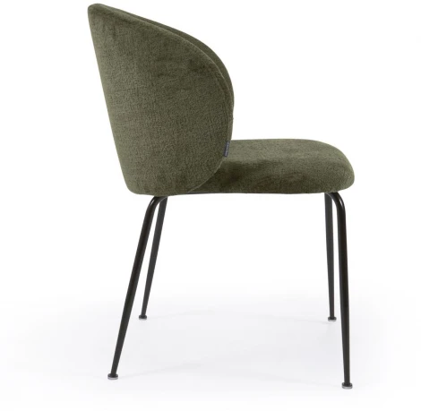 Обеденный стул La Forma (ex Julia Grup) Minna (Зеленый/ Сталь,Фанера,Пена)