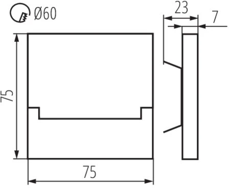 Подсветка ступеней лестницы встраиваемая светодиодная Kanlux SABIK 29852 (12V)