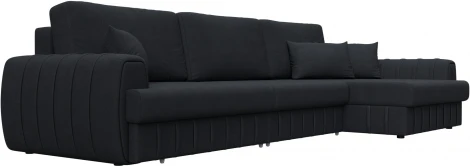 Диван угловой Лига-057 НПБ Лонг угол правый Лига Диванов (Замша) арт.129311