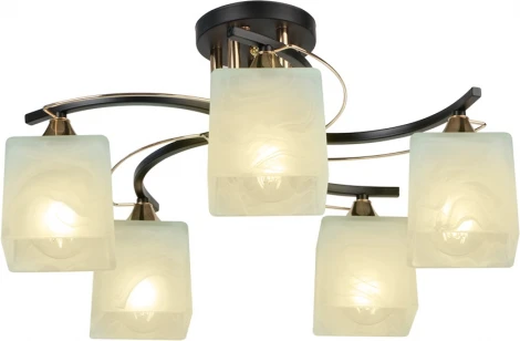 Потолочная люстра SS1N P5535-5 BK+GD 000029941 Мелодия Света