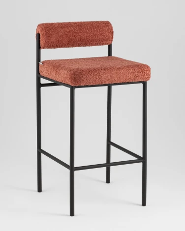 Стул полубарный Stool Group Балла букле коралловый УТ000041908