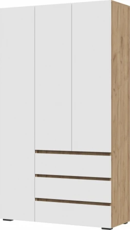 Шкаф Woodville Элла ШК 06 белый / дуб крафт золото арт.548011