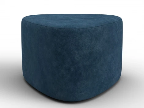 Пуф 004 (ДСП,Фанера/Пластик/Велюр/Синий) Лига Диванов 132503