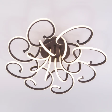 Потолочная люстра Eurosvet Rosca 90136/8 чёрный кофе