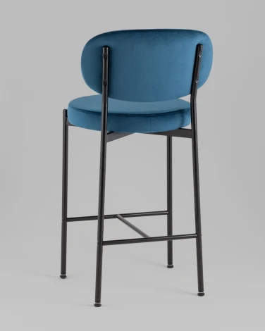 Стул полубарный Бриф VD велюр синий Stool Group УТ000042506