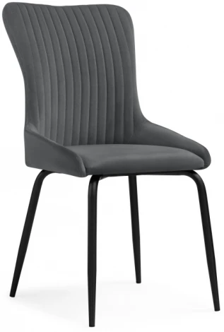 Стул Woodville на металлокаркасе Lado gray / black 15560