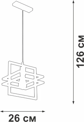 Подвесной светильник Vitaluce V2861-1/1S (220V, на проводе)