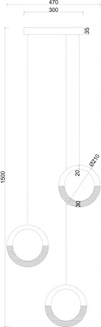 Подвесная люстра Arte Lamp Montana A7777SP-3GO (LED, 220V, на проводе)