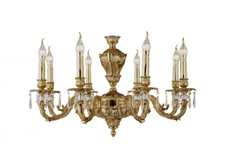 Подвесная люстра Dio D'Arte Estrada E 1.1.8.600 G (220V, хрусталь, на цепи, подсвечник, свеча)