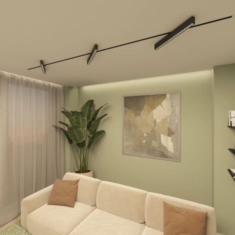 Трековый светильник однофазный 220V Denkirs Edder DK6644-BK