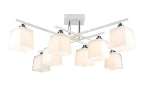 Потолочная люстра Потолочная люстра на штанге Мелодия Света SL1N SL1629-8 WT+CR 000066046