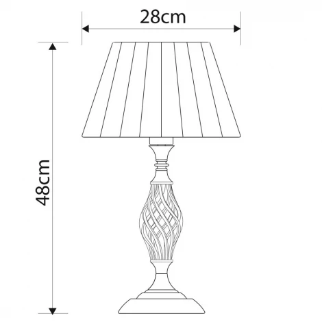 Интерьерная настольная лампа Arte Lamp Zanzibar A8390LT-1AB