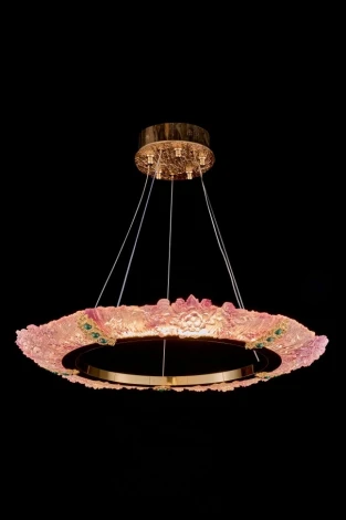 Подвесная люстра Fluorite Sauvage FL1096-5PP (LED, 220V, на тросе, кольцо)