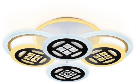 Потолочная люстра Ambrella Acrylica FA2951 (регулировка яркости, LED, 220V, пульт управления, кольцо)