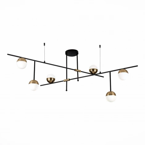 Потолочная люстра на штанге ST Luce Albero SL1507.422.06 (220V, на тросе, шарики)