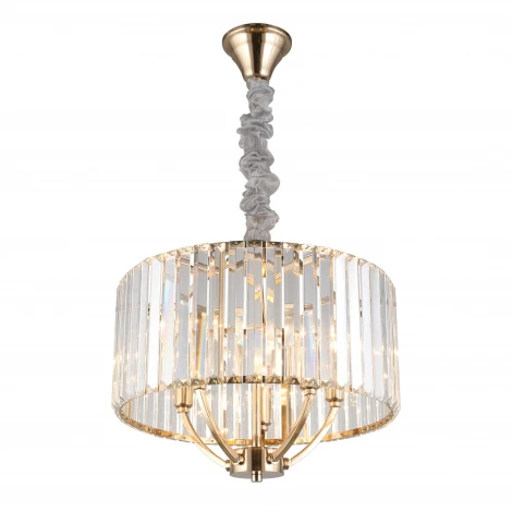 Подвесная люстра Aployt Nela APL.746.13.05 (220V, хрусталь, на цепи, свеча, круглые)