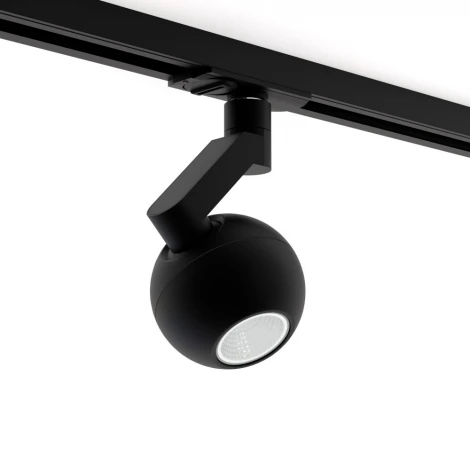 Трековый светильник однофазный 7W 220V Black RAUMBERG 8588Bk (LED, шар)