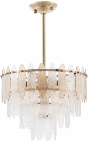 Подвесная люстра хрустальная на штанге Arte Milano Sorrento-1309 371309/6/300/400 GD (220V)