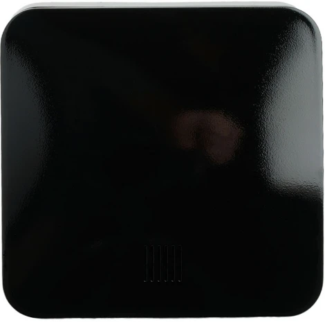 Выключатель одноклавишный с подсветкой (черный) Stekker София 49292