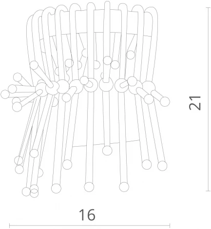 Настенный светильник Divinare Vetro 7565/01 AP-1