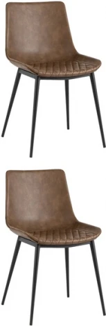 Стул TEXAS экокожа коричневый 2 шт. Stool Group (арт.УТ000037294)