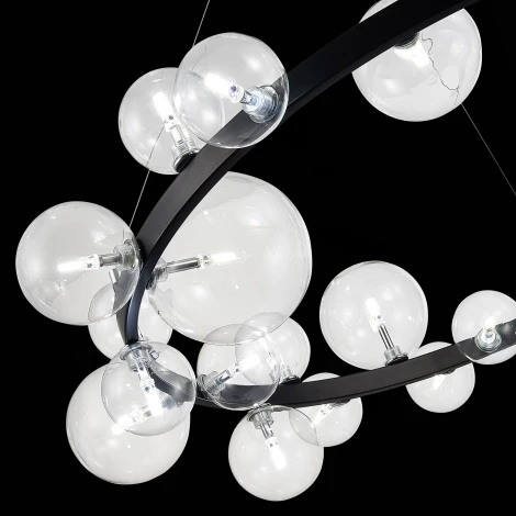 Подвесная люстра ST Luce Necton SL1165.403.24 (220V, на тросе, шарики, молекулы)