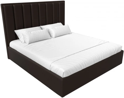 Кровать интерьерная Афродита 200 (Коричневый/Экокожа) Лига Диванов арт.120626