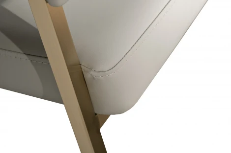 76AR-65200 Стул экокожа св.серый/матовое золото 59,5*54*79см Garda Decor