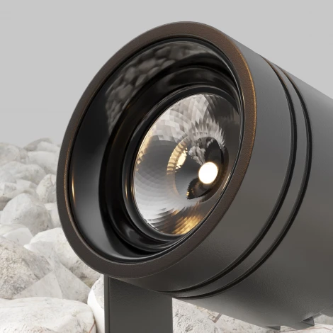 Грунтовый светодиодный светильник IP65 Maytoni Clyde O493FL-L3GF3K (24V, круглые)