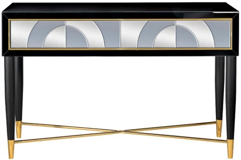 Консольный стол Garda Decor KFG122 (Черный,Золото/Черный,Золото)