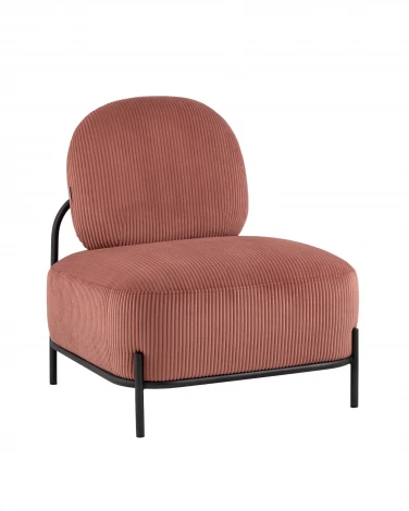 Кресло Стоун велюр рельефный коралловый Stool Group арт.УТ000039987