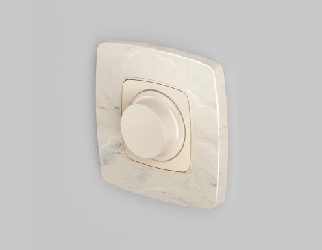 Лицевая панель Ambrella Volt OMEGA (Бежевый матовый) для светорегулятора универсального QUANT OP3255