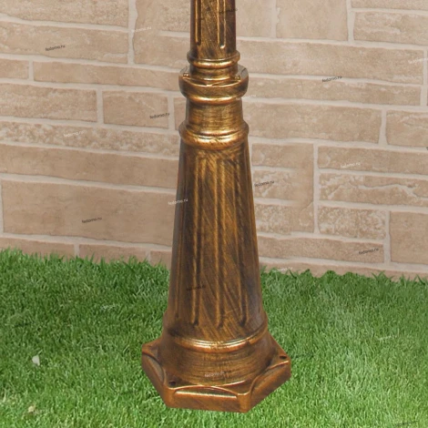 Наземный фонарь Elektrostandard Diadema черное золото GLYF-8046F/3