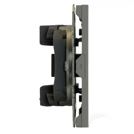 Розетка HDMI (платиново-серый, soft touch) Stekker Эмили 50170