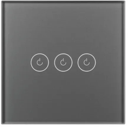 Выключатель сенсорный SWT-OMALI-S03-ZB-GR (250V, 10A, Zigbee) (Arlight, Стекло) 050047