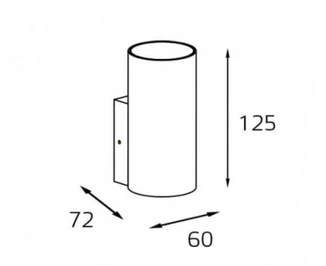 Настенный светильник Italline Danny W1 black (220V)