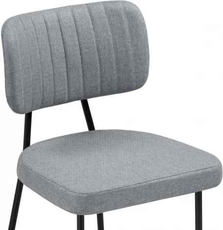 Стул Woodville на металлокаркасе Вакао серый / черный 528467